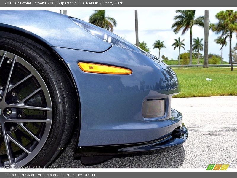 Supersonic Blue Metallic / Ebony Black 2011 Chevrolet Corvette Z06