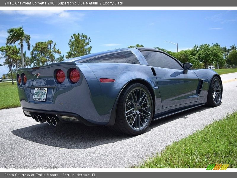 Supersonic Blue Metallic / Ebony Black 2011 Chevrolet Corvette Z06