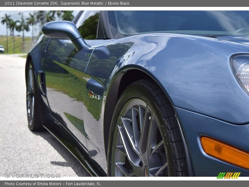 Supersonic Blue Metallic / Ebony Black 2011 Chevrolet Corvette Z06