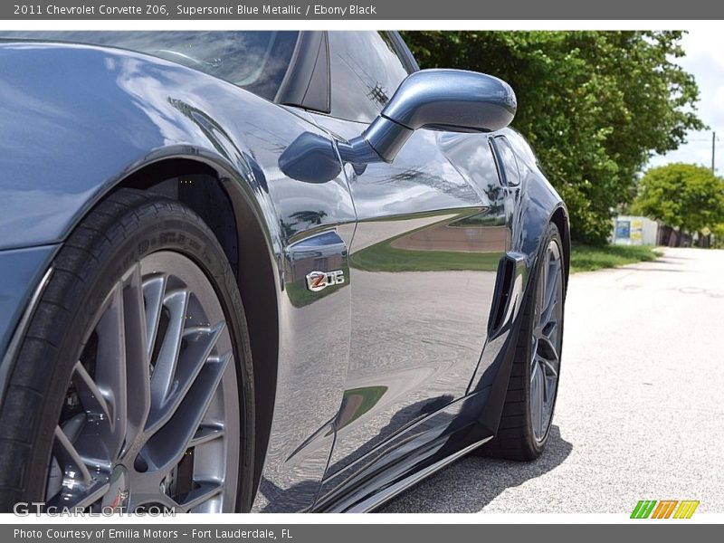 Supersonic Blue Metallic / Ebony Black 2011 Chevrolet Corvette Z06