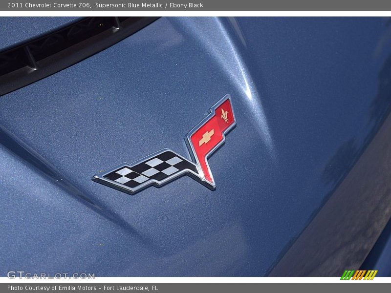 Supersonic Blue Metallic / Ebony Black 2011 Chevrolet Corvette Z06