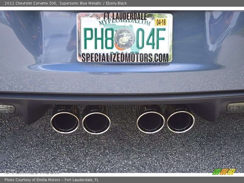 Supersonic Blue Metallic / Ebony Black 2011 Chevrolet Corvette Z06
