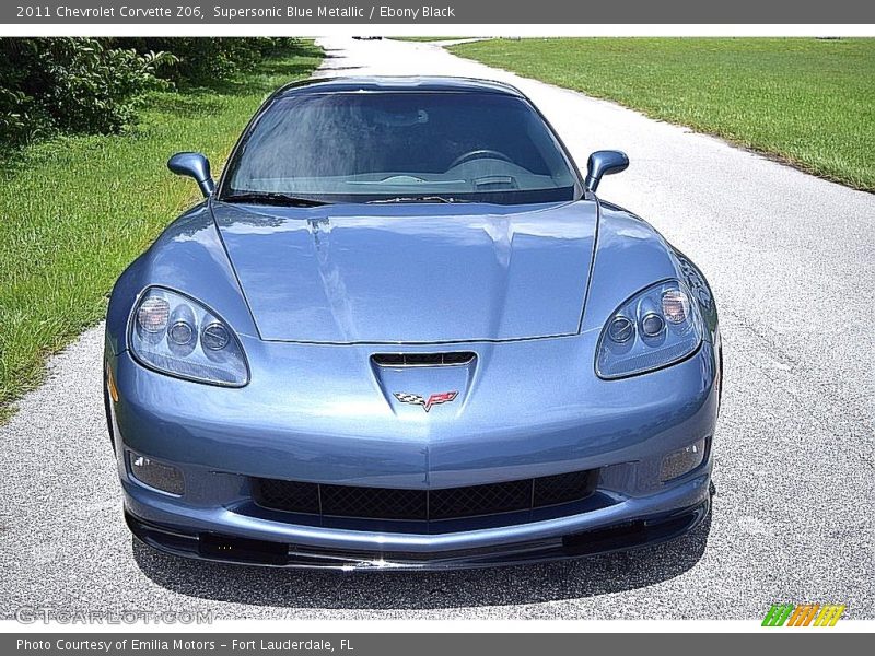 Supersonic Blue Metallic / Ebony Black 2011 Chevrolet Corvette Z06