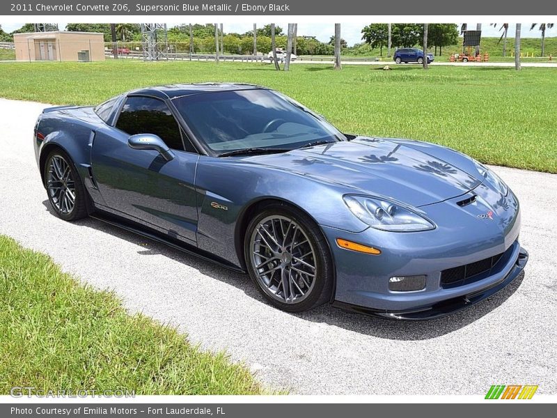 Supersonic Blue Metallic / Ebony Black 2011 Chevrolet Corvette Z06