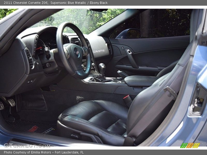 Supersonic Blue Metallic / Ebony Black 2011 Chevrolet Corvette Z06