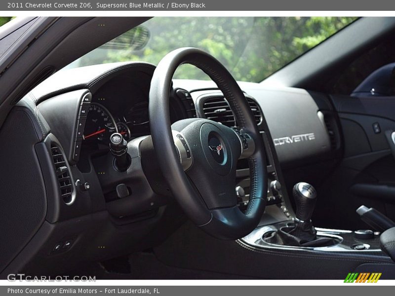 Supersonic Blue Metallic / Ebony Black 2011 Chevrolet Corvette Z06