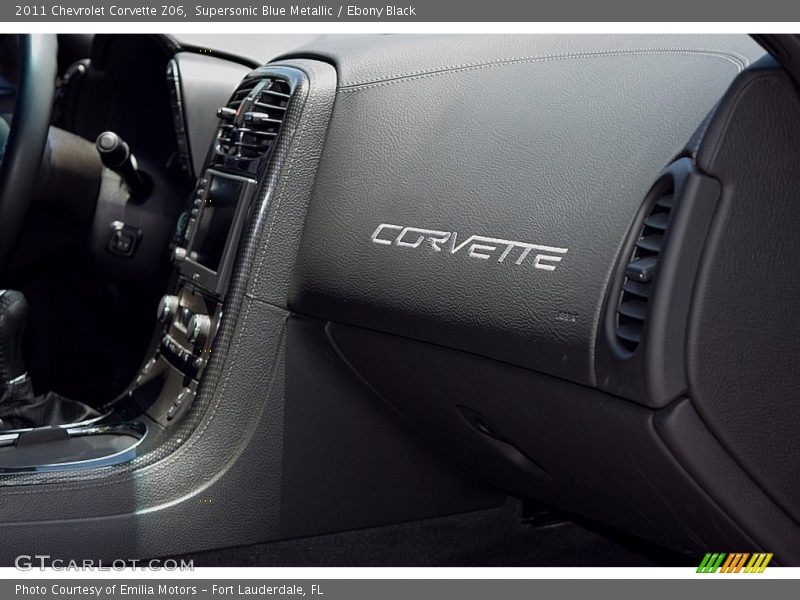 Supersonic Blue Metallic / Ebony Black 2011 Chevrolet Corvette Z06