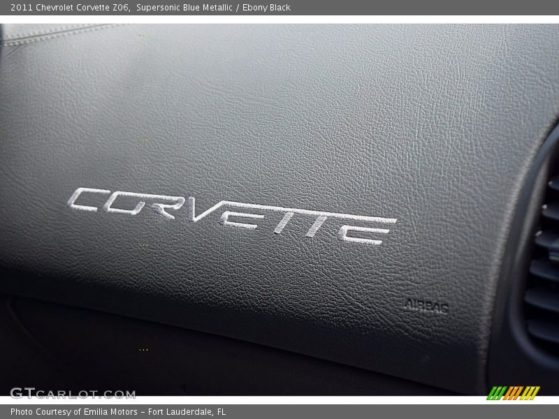 Supersonic Blue Metallic / Ebony Black 2011 Chevrolet Corvette Z06