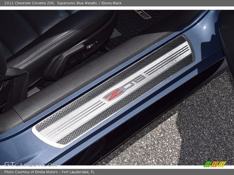 Supersonic Blue Metallic / Ebony Black 2011 Chevrolet Corvette Z06