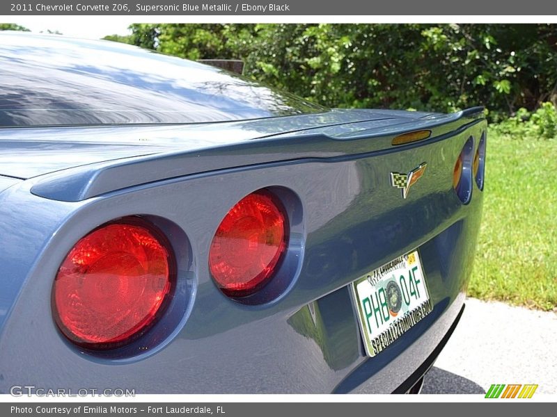 Supersonic Blue Metallic / Ebony Black 2011 Chevrolet Corvette Z06