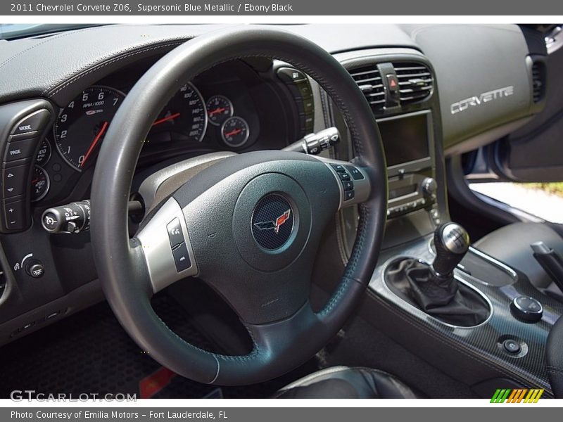 Supersonic Blue Metallic / Ebony Black 2011 Chevrolet Corvette Z06