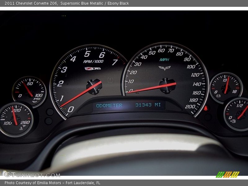  2011 Corvette Z06 Z06 Gauges