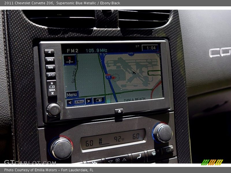 Navigation of 2011 Corvette Z06