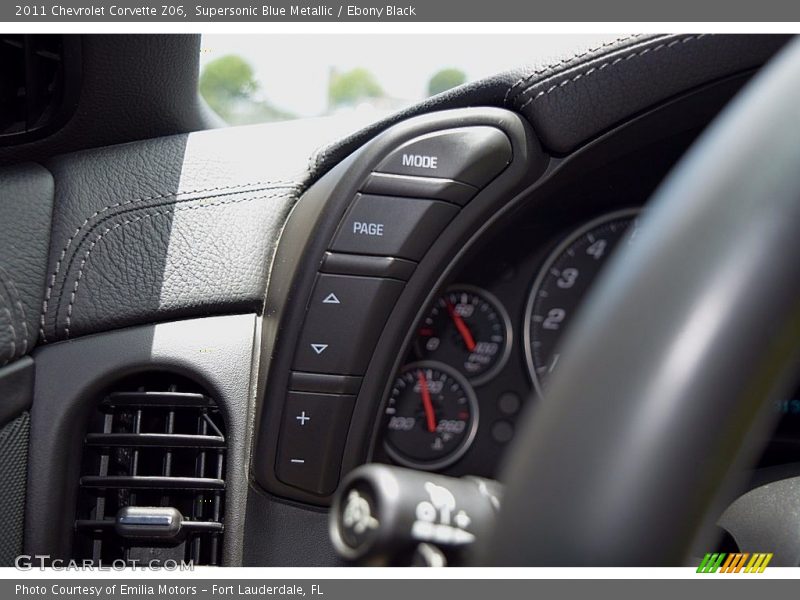 Supersonic Blue Metallic / Ebony Black 2011 Chevrolet Corvette Z06