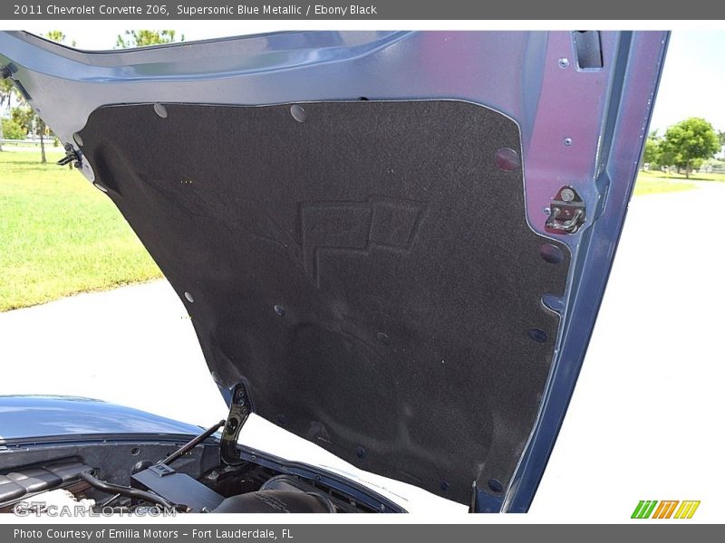 Supersonic Blue Metallic / Ebony Black 2011 Chevrolet Corvette Z06