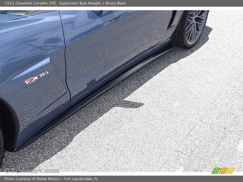 Supersonic Blue Metallic / Ebony Black 2011 Chevrolet Corvette Z06