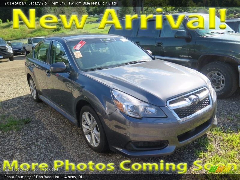 Twilight Blue Metallic / Black 2014 Subaru Legacy 2.5i Premium