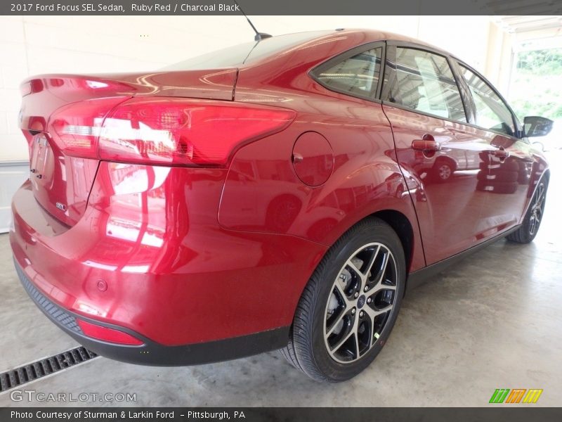 Ruby Red / Charcoal Black 2017 Ford Focus SEL Sedan