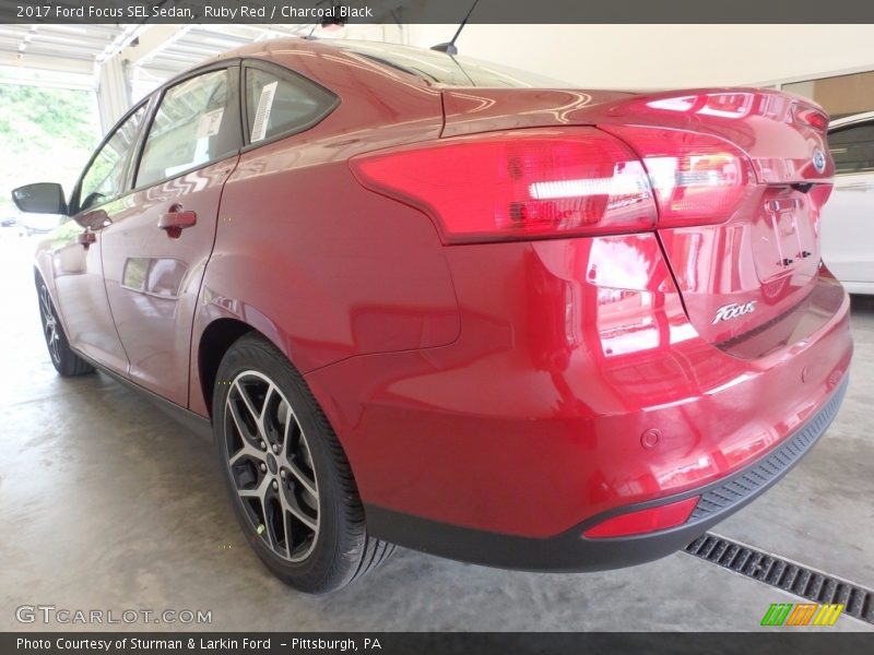 Ruby Red / Charcoal Black 2017 Ford Focus SEL Sedan