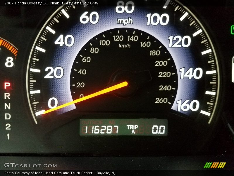 Nimbus Gray Metallic / Gray 2007 Honda Odyssey EX