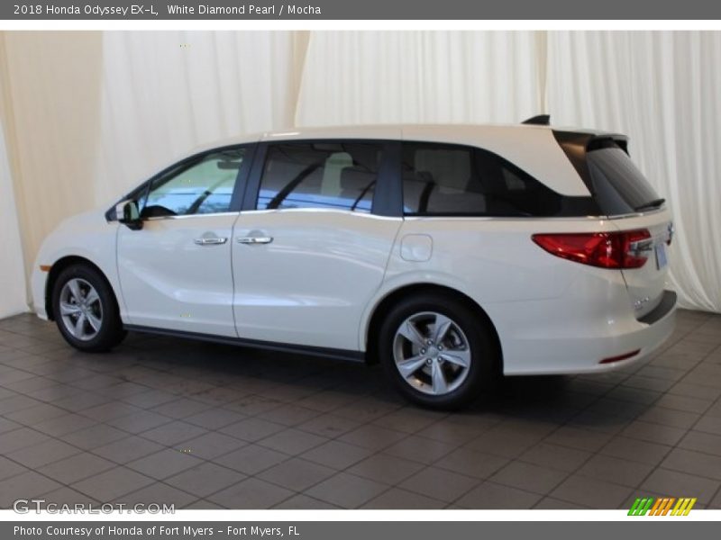 White Diamond Pearl / Mocha 2018 Honda Odyssey EX-L