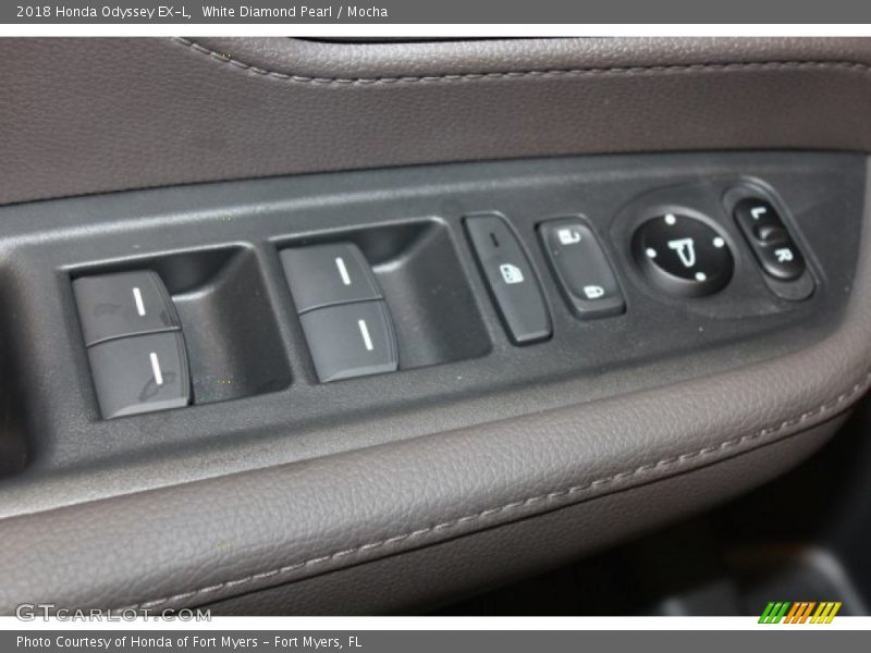White Diamond Pearl / Mocha 2018 Honda Odyssey EX-L