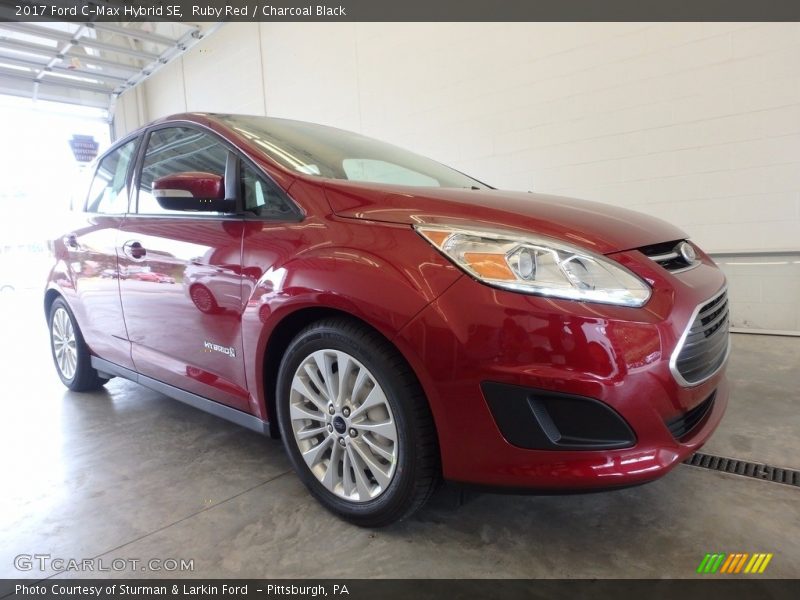 Ruby Red / Charcoal Black 2017 Ford C-Max Hybrid SE