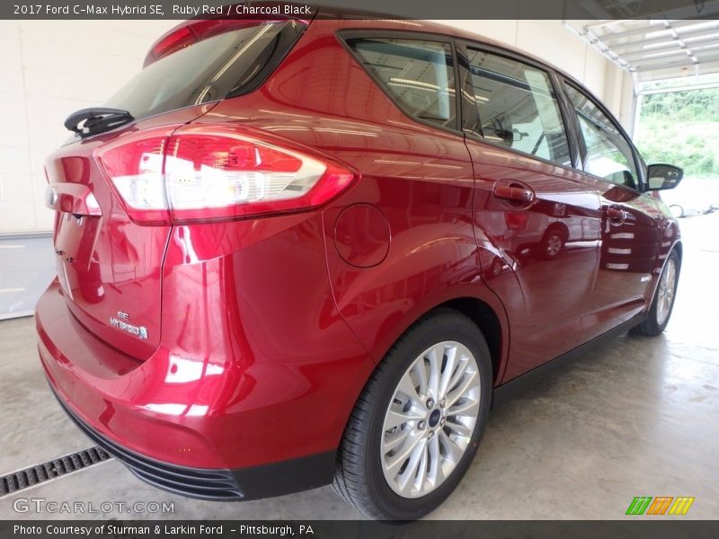 Ruby Red / Charcoal Black 2017 Ford C-Max Hybrid SE