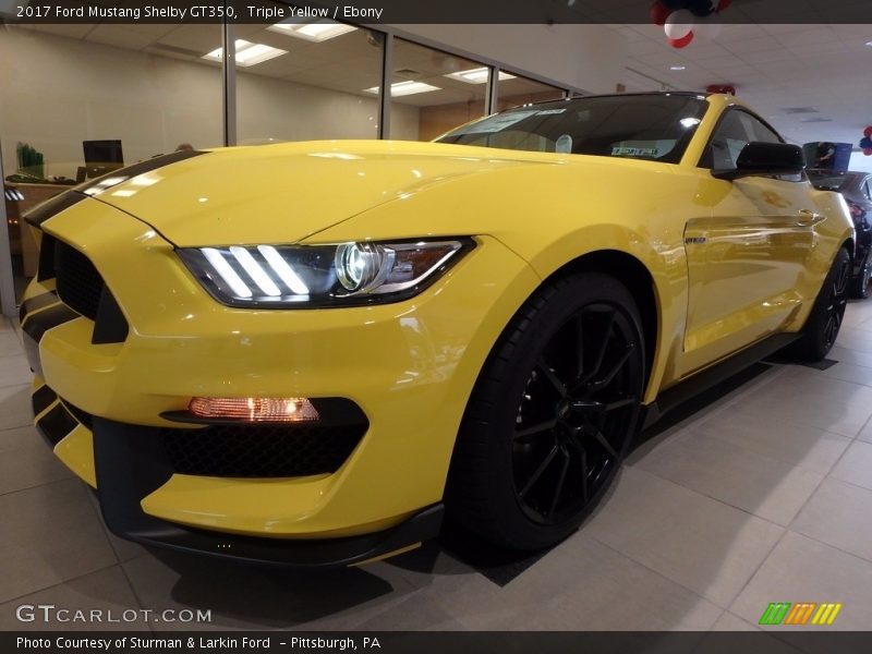 Triple Yellow / Ebony 2017 Ford Mustang Shelby GT350