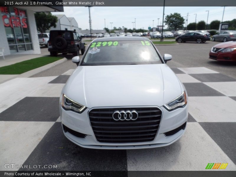 Glacier White Metallic / Black 2015 Audi A3 1.8 Premium