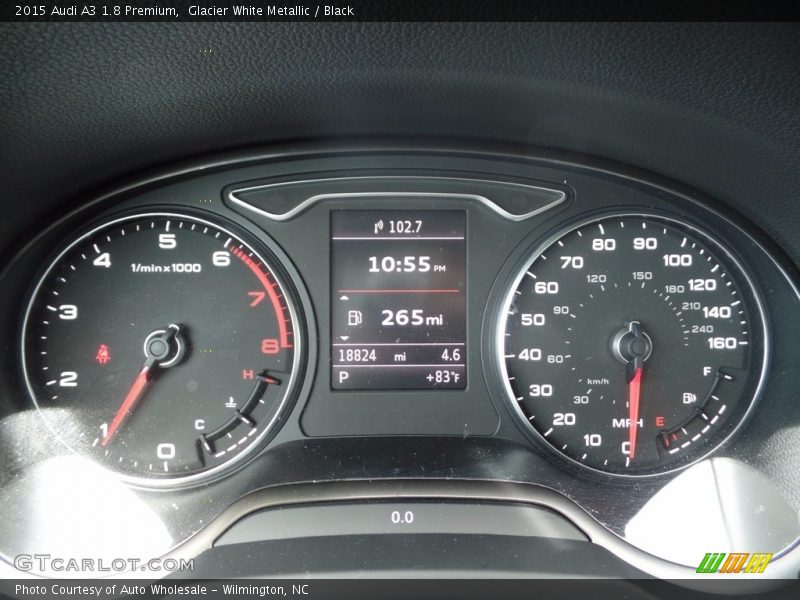 Glacier White Metallic / Black 2015 Audi A3 1.8 Premium