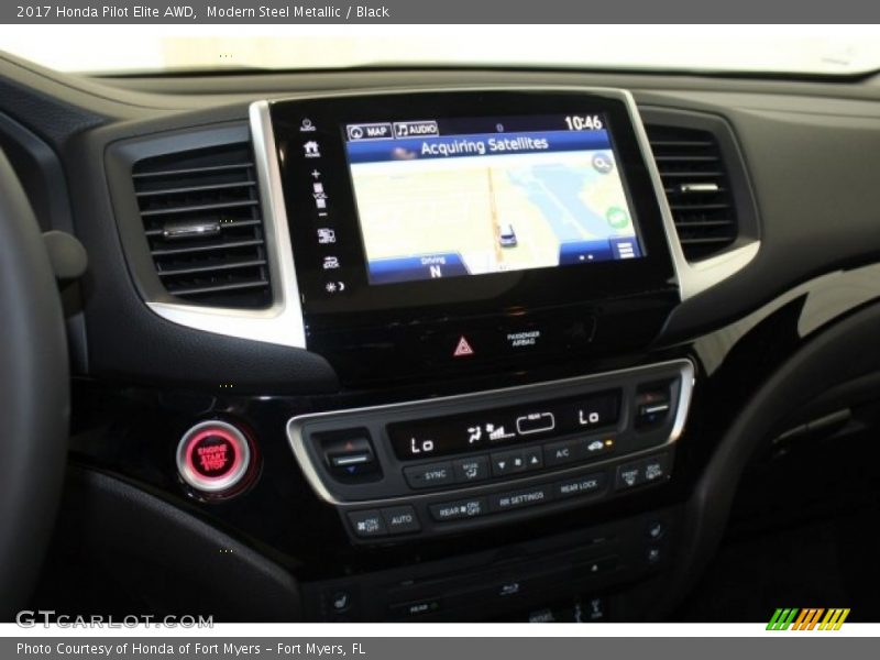 Modern Steel Metallic / Black 2017 Honda Pilot Elite AWD