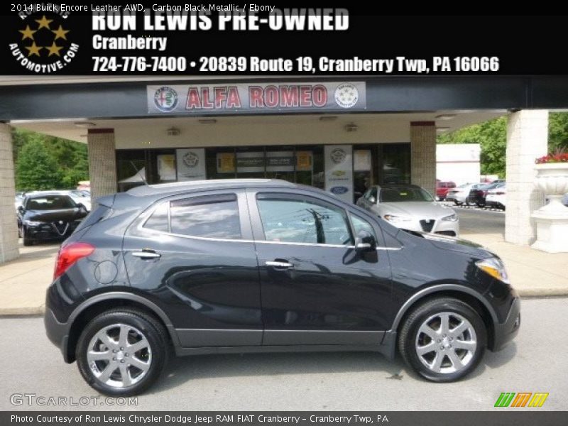 Carbon Black Metallic / Ebony 2014 Buick Encore Leather AWD