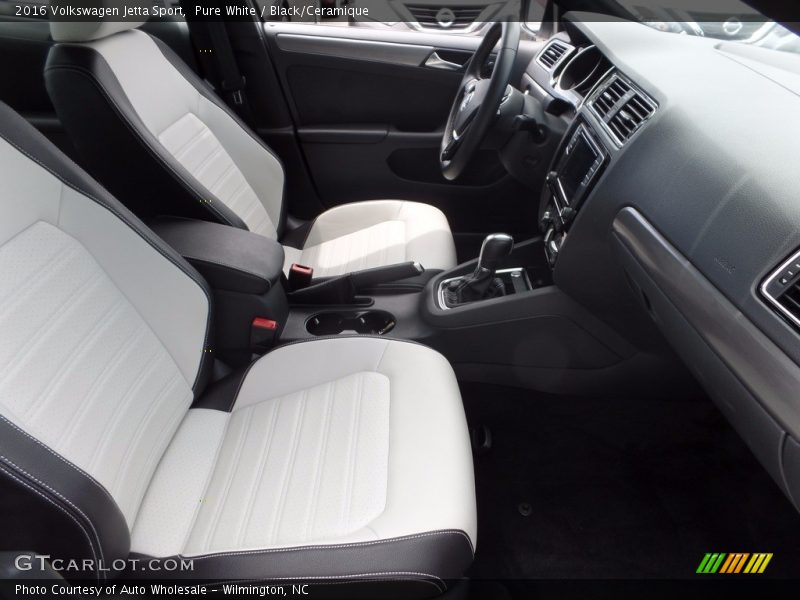 Pure White / Black/Ceramique 2016 Volkswagen Jetta Sport
