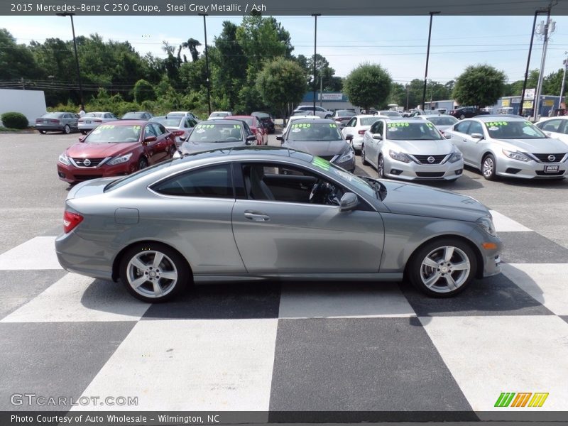 Steel Grey Metallic / Ash 2015 Mercedes-Benz C 250 Coupe