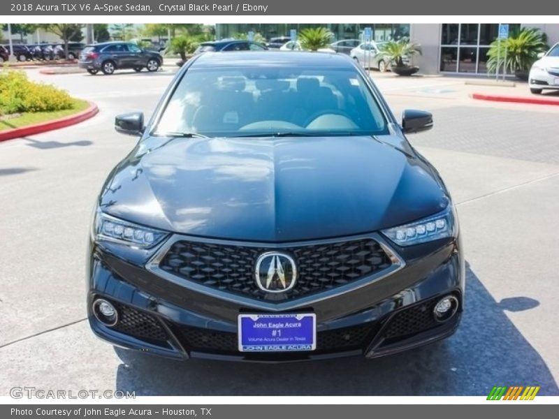 Crystal Black Pearl / Ebony 2018 Acura TLX V6 A-Spec Sedan