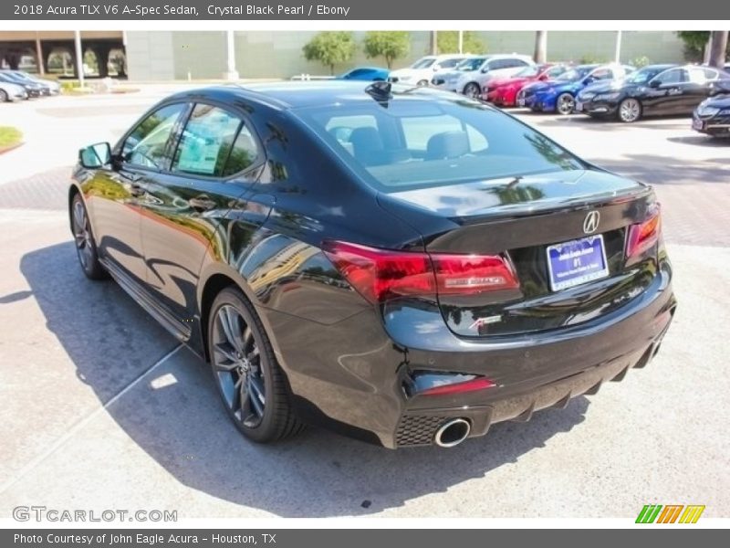Crystal Black Pearl / Ebony 2018 Acura TLX V6 A-Spec Sedan