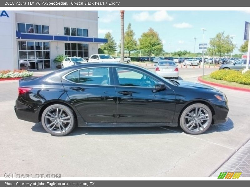 Crystal Black Pearl / Ebony 2018 Acura TLX V6 A-Spec Sedan