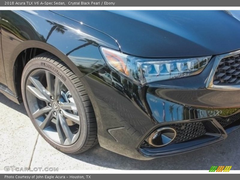 Crystal Black Pearl / Ebony 2018 Acura TLX V6 A-Spec Sedan