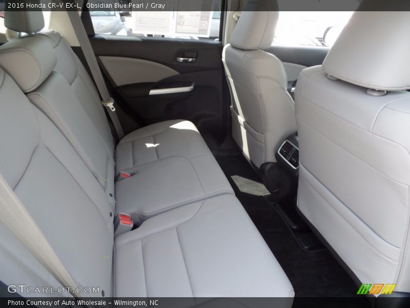 Obsidian Blue Pearl / Gray 2016 Honda CR-V EX-L