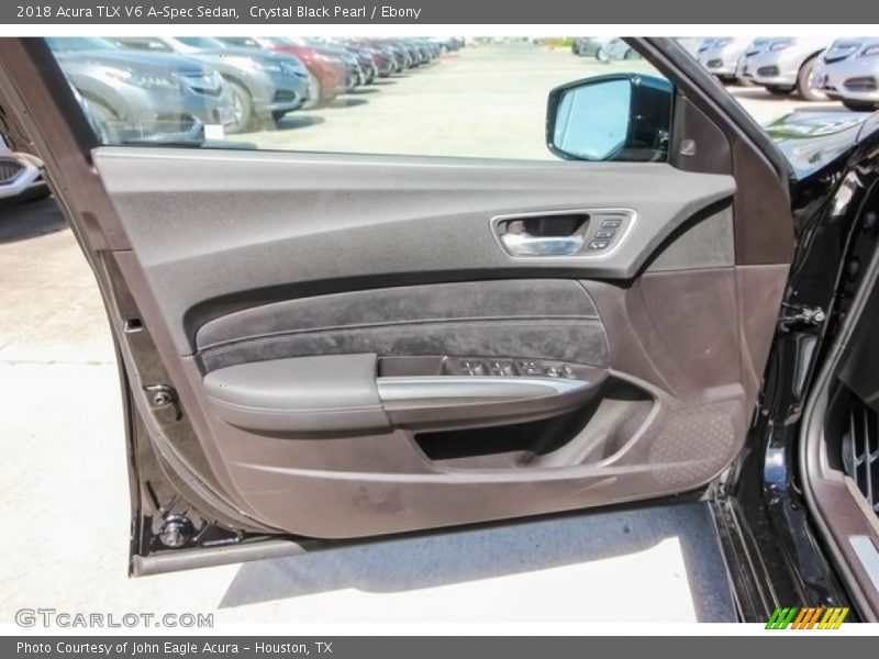 Crystal Black Pearl / Ebony 2018 Acura TLX V6 A-Spec Sedan