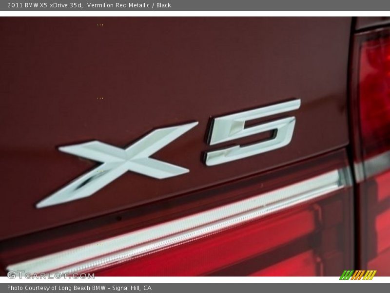 Vermilion Red Metallic / Black 2011 BMW X5 xDrive 35d