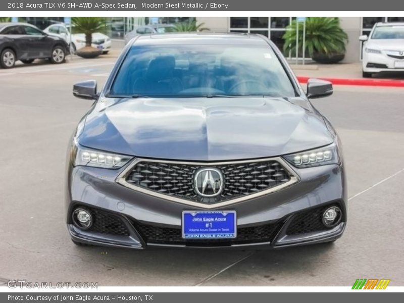 Modern Steel Metallic / Ebony 2018 Acura TLX V6 SH-AWD A-Spec Sedan