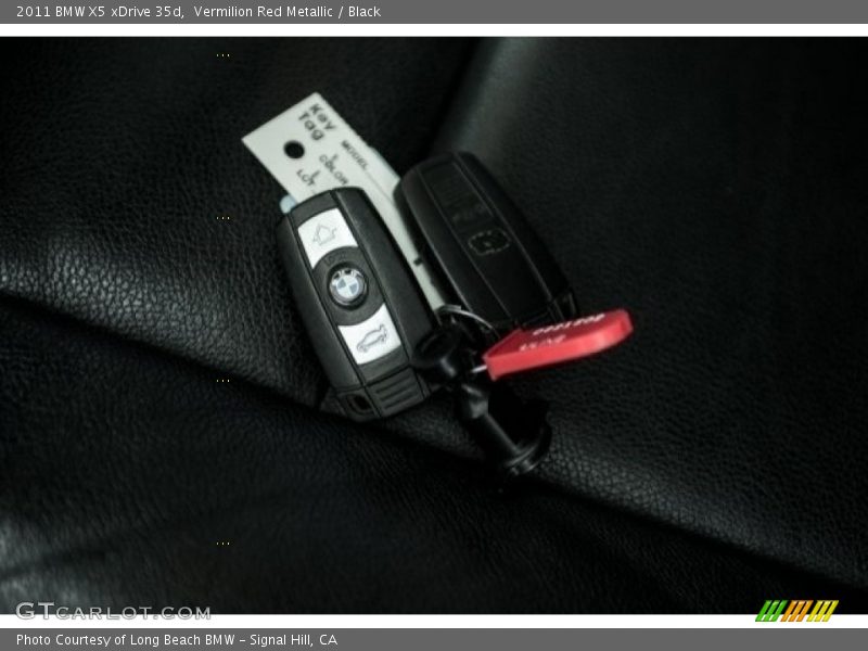 Vermilion Red Metallic / Black 2011 BMW X5 xDrive 35d