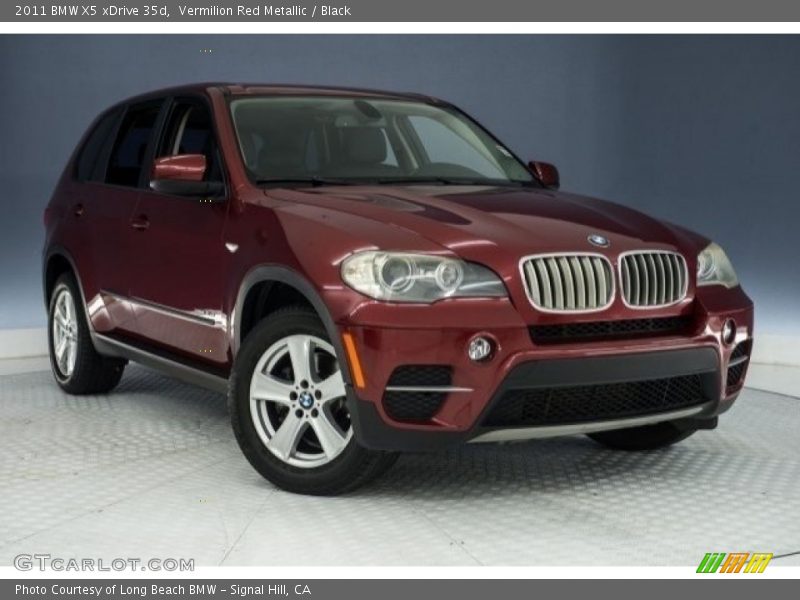 Vermilion Red Metallic / Black 2011 BMW X5 xDrive 35d