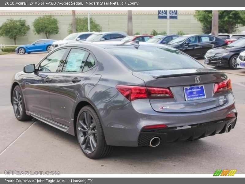 Modern Steel Metallic / Ebony 2018 Acura TLX V6 SH-AWD A-Spec Sedan
