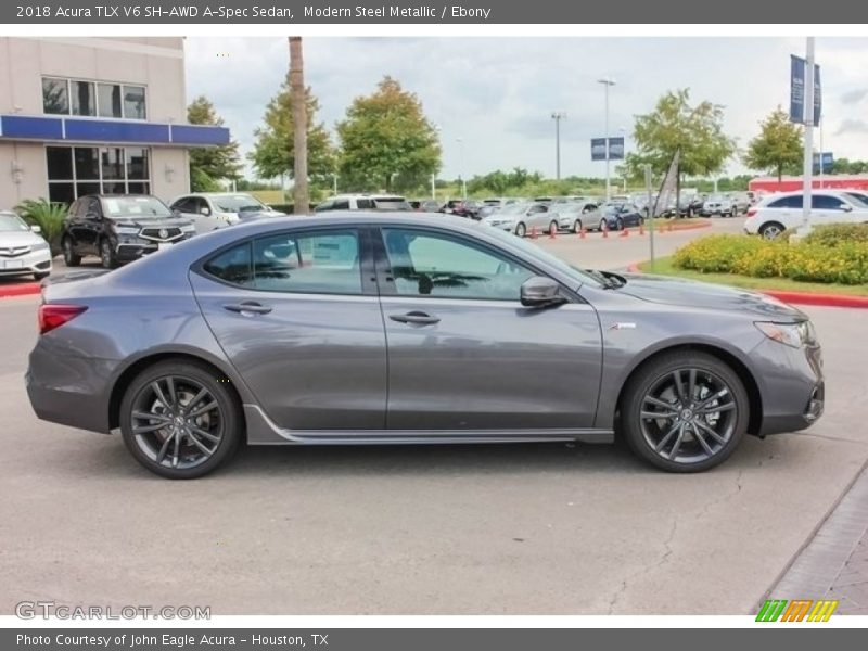 Modern Steel Metallic / Ebony 2018 Acura TLX V6 SH-AWD A-Spec Sedan