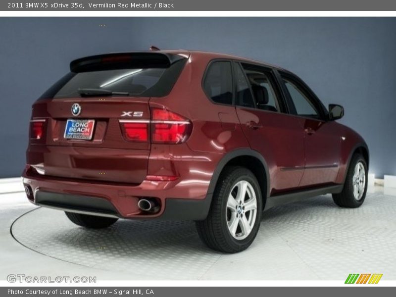 Vermilion Red Metallic / Black 2011 BMW X5 xDrive 35d