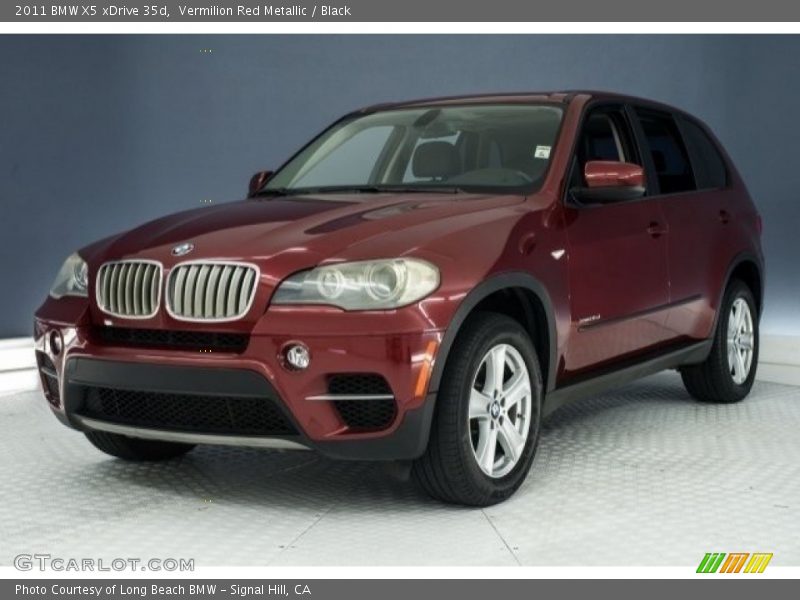 Vermilion Red Metallic / Black 2011 BMW X5 xDrive 35d