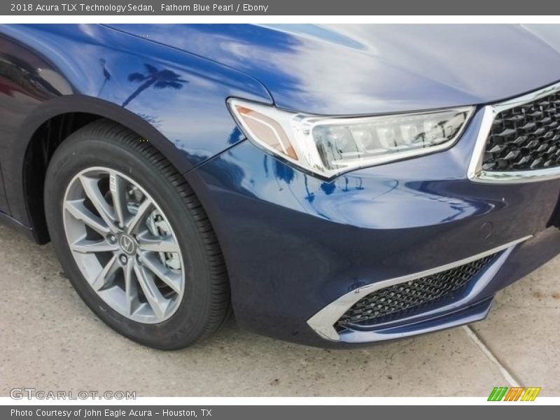 Fathom Blue Pearl / Ebony 2018 Acura TLX Technology Sedan